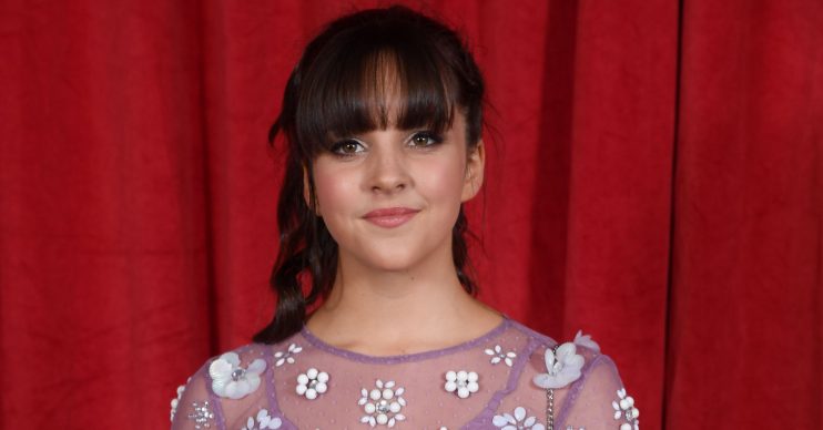 Mandatory Credit: Photo by David Fisher/ITV/Shutterstock (10256781h) Elle Mulvaney The British Soap Awards, Arrivals, The Lowry, Manchester, UK - 01 Jun 2019