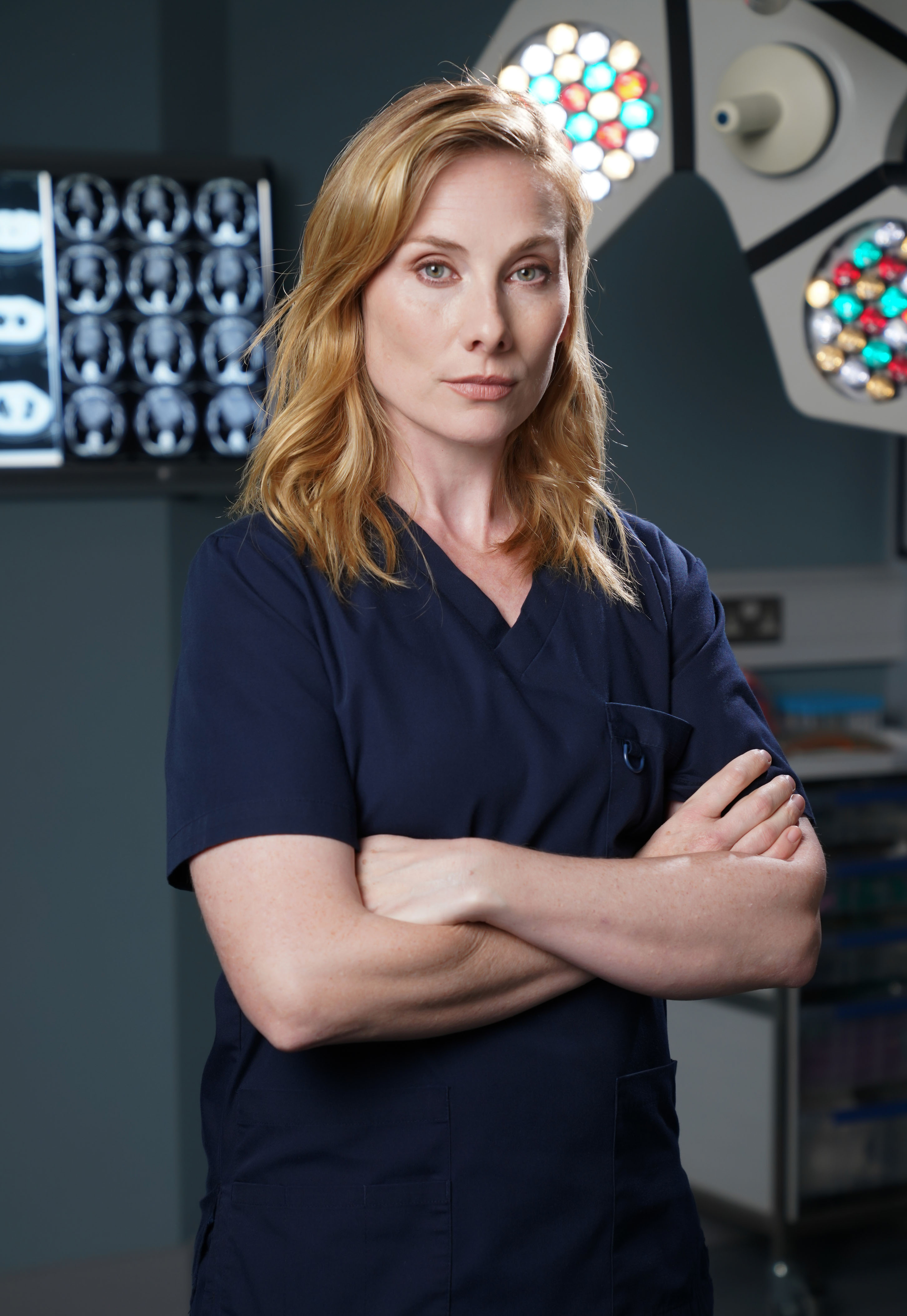 Programme Name: Holby City - TX: n/a - Episode: Generics (No. Generics) - Picture Shows: Jac Naylor (ROSIE MARCEL) - (C) BBC - Photographer: Kieron McCarron