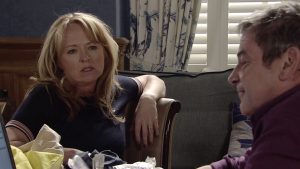 Coronation Street actress Sally Ann Matthews shares hilarious video as she tries to teach her dog yoga