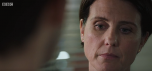 Alex broke the news that Bernie had died Holby City