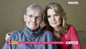 Charlotte Hawkins and her dad Frank