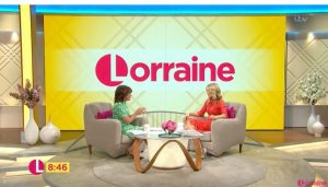 Charlotte Hawkins and Lorraine Kelly