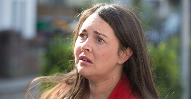 WARNING: Embargoed for publication until 00:00:01 on 24/07/2019 - Programme Name: EastEnders - July - September - 2019 - TX: 23/07/2019 - Episode: EastEnders - July - September - 2019 - 5959 (No. 5959) - Picture Shows: *NOT FOR USE PRE-TX WITHOUT PRIOR APPROVAL* Stacey is worried about Max. Stacey Fowler (LACEY TURNER) - (C) BBC - Photographer: Jack Barnes