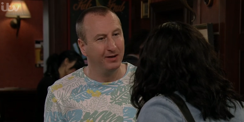 Andy plays Kirk Sutherland in Coronation Street (Credit: ITV)