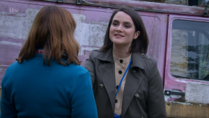 A reporter named Janice comes looking for Lydia Emmerdale 