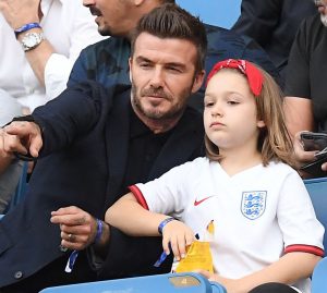 David Beckham and Harper Beckham