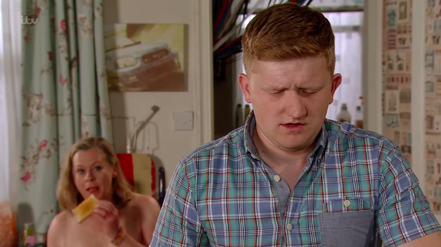 Corrie fans' feel sick as Gemma's naked mum tries to seduce Chesney