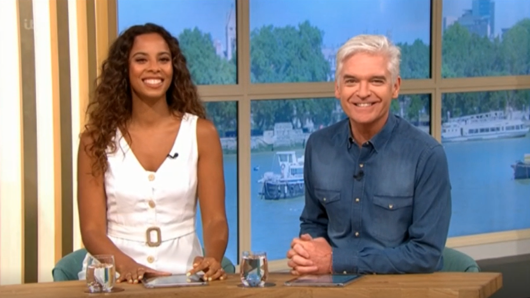 Rochelle Humes and Phillip Schofield on This Morning