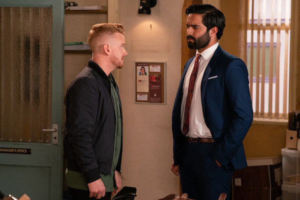 Imran and Gary in Coronation Street 