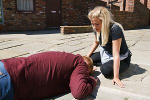 Craig was knocked down by a car last year (Credit: ITV)