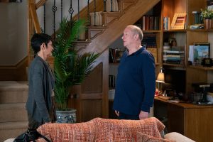 Yasmeen tries to stand up to Geoff (Credit: ITV)