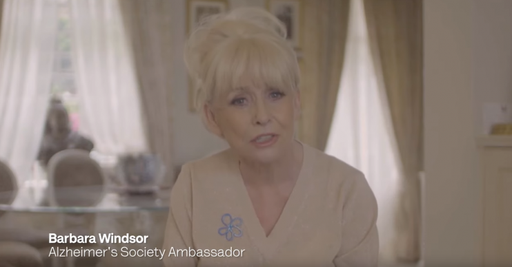 Barbara Windsor Alzheimer's Society Credit: YouTube