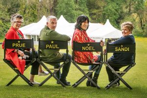 Prue, Paul, Noel and Sandi on GBBO