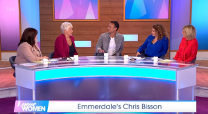 Chris Bisson appeared on Loose Women Emmerdale 