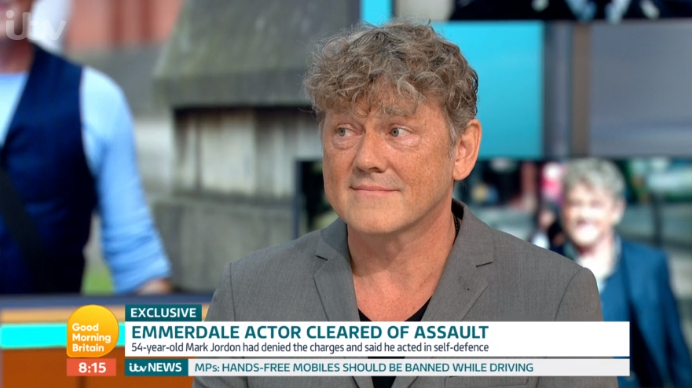 Emmerdale Mark Jordon on GMB Credit: ITV