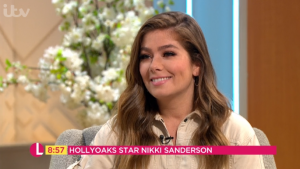 Nikki Sanderson Hollyoaks on Lorraine Credit: ITV