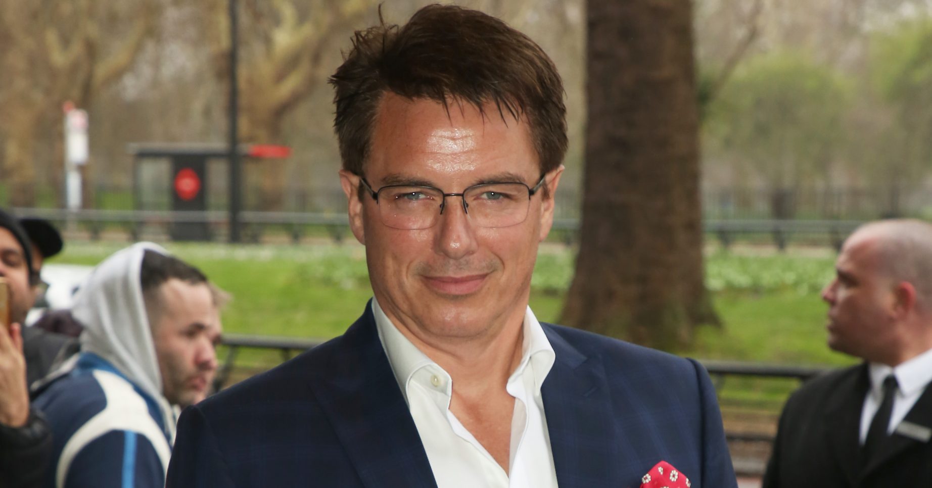 Celebrities attend the TRIC Awards 2019 at the Grosvenor House Hotel in London Pictured: John Barrowman Ref: SPL5071910 120319 NON-EXCLUSIVE Picture by: Brett D. Cove / SplashNews.com Splash News and Pictures Los Angeles: 310-821-2666 New York: 212-619-2666 London: 0207 644 7656 Milan: +39 02 56567623 photodesk@splashnews.com World Rights