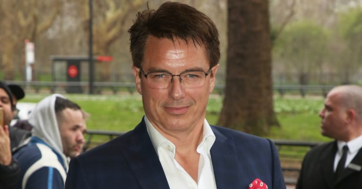 Celebrities attend the TRIC Awards 2019 at the Grosvenor House Hotel in London Pictured: John Barrowman Ref: SPL5071910 120319 NON-EXCLUSIVE Picture by: Brett D. Cove / SplashNews.com Splash News and Pictures Los Angeles: 310-821-2666 New York: 212-619-2666 London: 0207 644 7656 Milan: +39 02 56567623 photodesk@splashnews.com World Rights