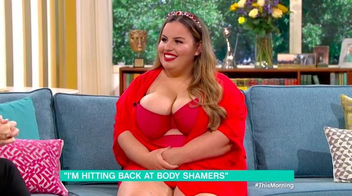 Sophie Brady size 20 bikini This Morning