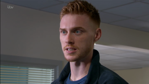 Hospital stranger Luke Emmerdale