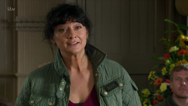 Moira outburst Harriet emmerdale