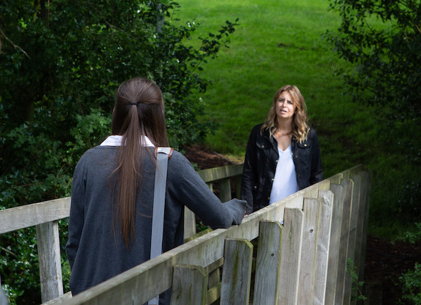 Charity and Sarah in Emmerdale 