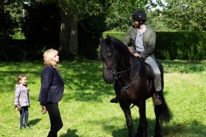 Jamie's horse ride ended in disaster (Credit: ITV)