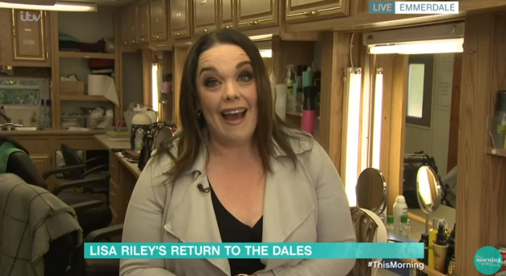 Emmerdale Mandy/ Lisa Riley This Morning Credit: ITV