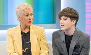 Denise and her son Louis appeared together on a Loose Women Mother's Day special (Credit: ITV)