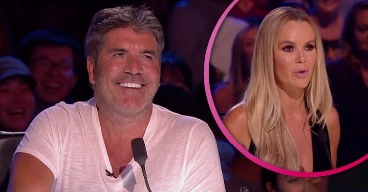 Simon Cowell and Amanda Holden on BGT