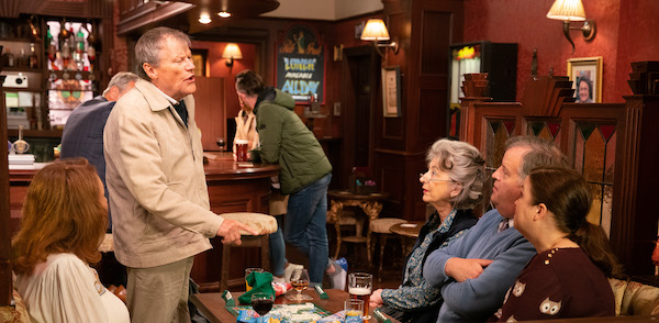 Roy and his friends in Coronation Street 