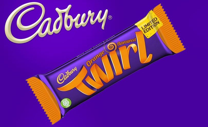 Cadbury orange twirl