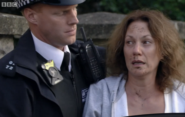 EastEnders fans call out continuity error as Rainie is arrested