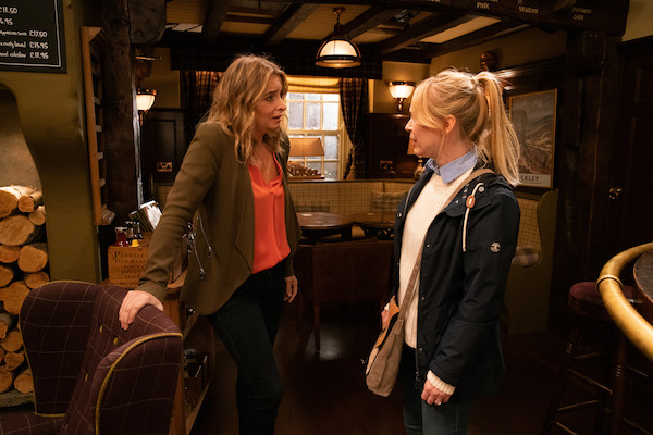 Charity and Vanessa in Emmerdale 