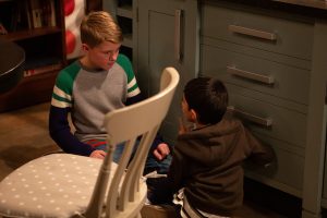 Arthur knocked Archie unconscious (Credit: ITV)