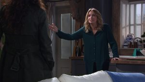 Charity and Chas have fallen out over recent events Emmerdale 