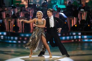 AJ Pritchard performing with celebrity Saffron Barker on Strictly Come Dancing (Credit: BBC One)