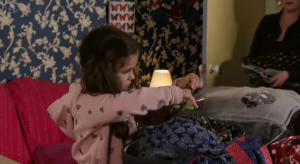Hope wasn't happy about her mum going away Coronation Street