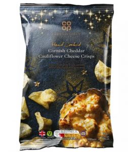 Cauliflower cheese crisps