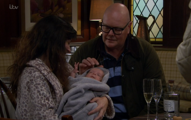 Chas birth Emmerdale