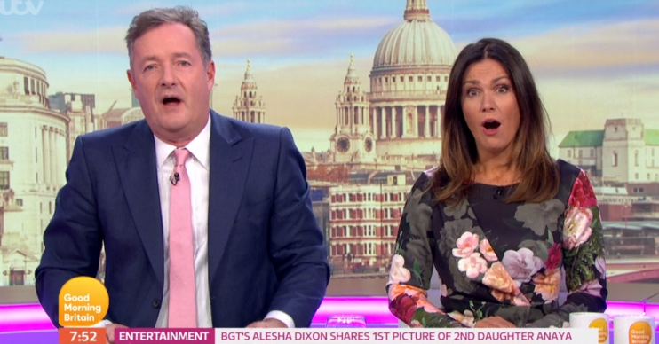 Piers Morgan and Susanna Reid on GMB