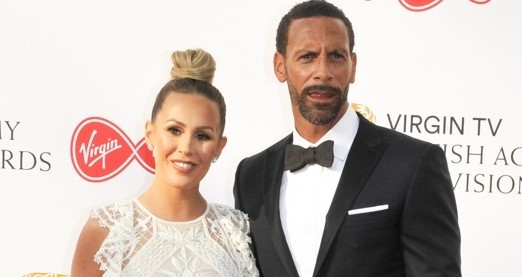 Kate Wright and Rio Ferdinand
