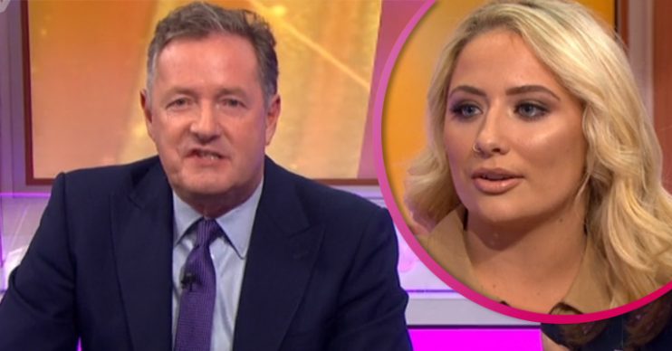 Piers Morgan and Saffron Barker