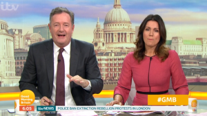 Piers Morgan and Susanna Reid on GMB