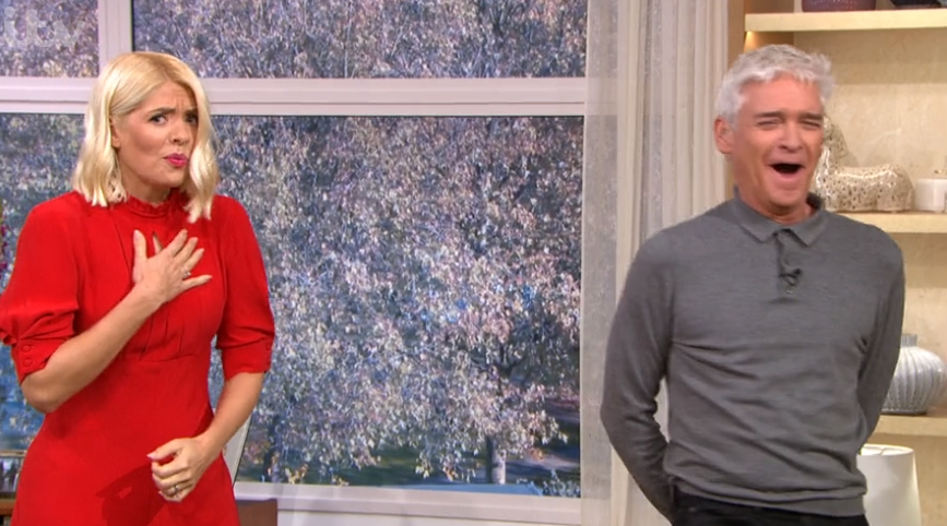 Holly Willoughby and Phillip Schofield on This Morning