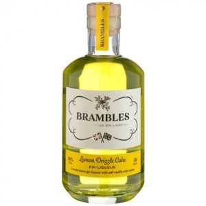 Brambles lemon drizzle cake gin liqueur