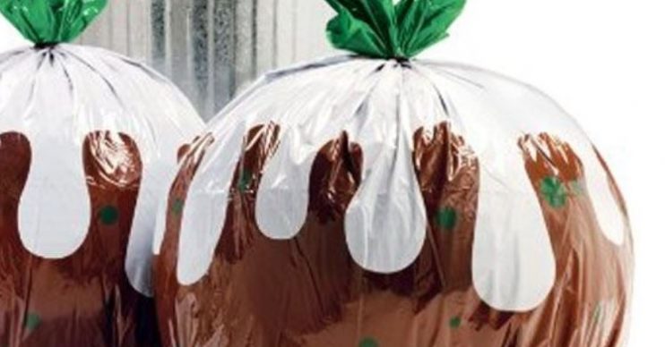 Christmas Pudding Bin Bags