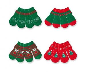 Christmas dog socks