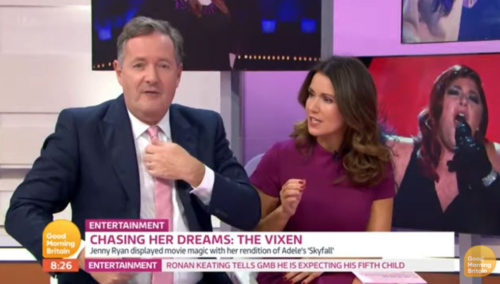Piers Morgan and Susanna Reid