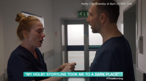 This Morning showed this clip of her breakdown (Credit: ITV)